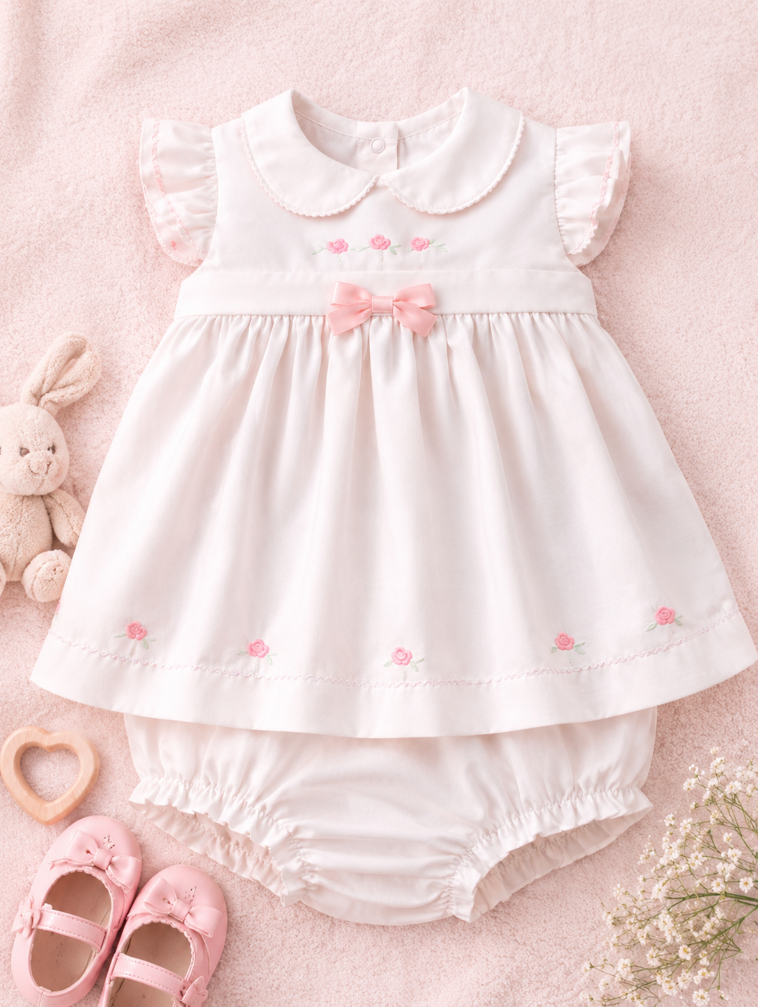 Pink Petal Heirloom Romper
